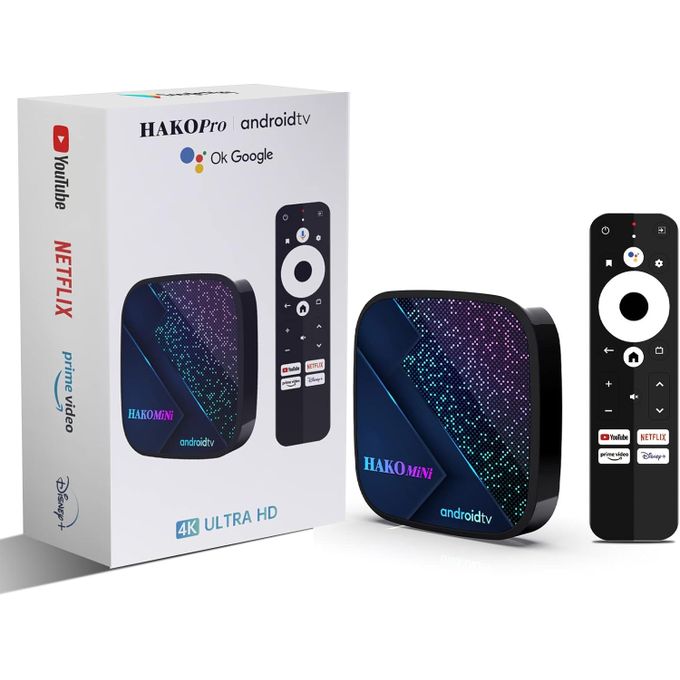 Google & Netflix certified TV Box Hako Pro Android 11 4K UHD with DSTV Now