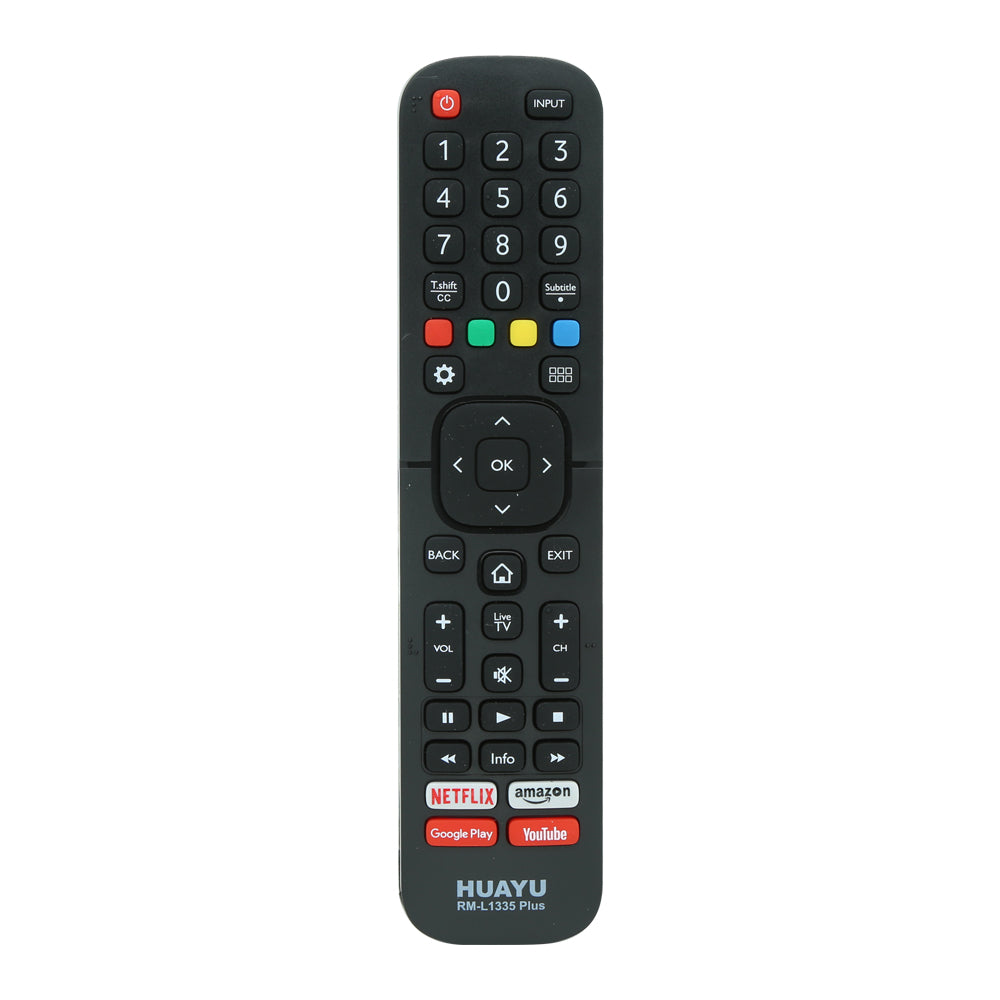 HUAYU RM-L1335 Remote For Hisense 4K, LED, HD, UHD & Smart TVs