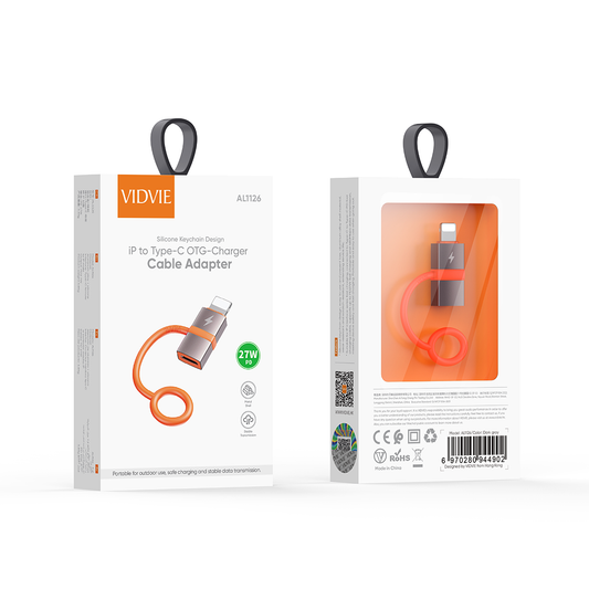 VIDVIE Lightning Adapter to USB Type-C- Charge & Data Transfer