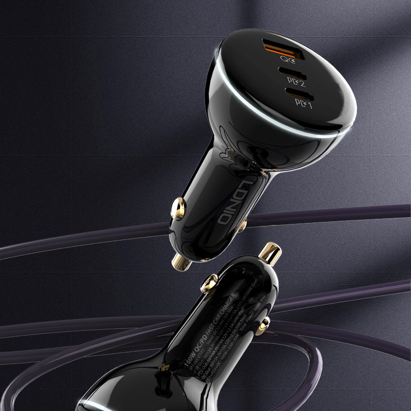 LDNIO C102 160W Super Fast Car charger, Laptops & phones