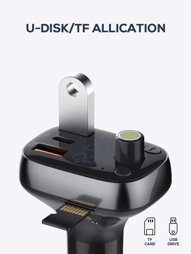 LDNIO C704Q FM Transmitter Fast Car Charger