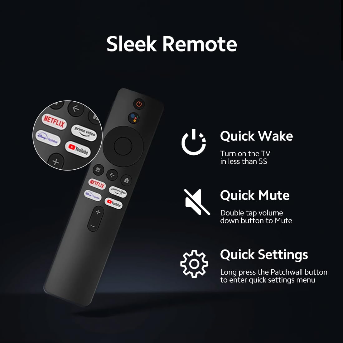Remote For Xiaomi 4K UHD TV Box S & Xiaomi TV Stick - 2nd Generation