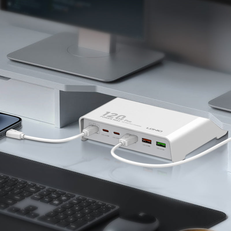 LDNIO Q605 - 120W Multi-ports Desktop Charging Station