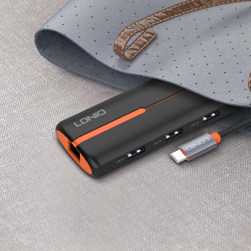 LDNIO-DS-26U 6 In 1 USB C Multifunction Docking Station