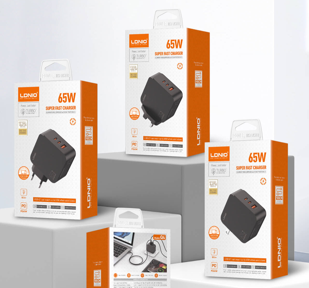 LDNIO Q4 65W PD Super Fast Charger