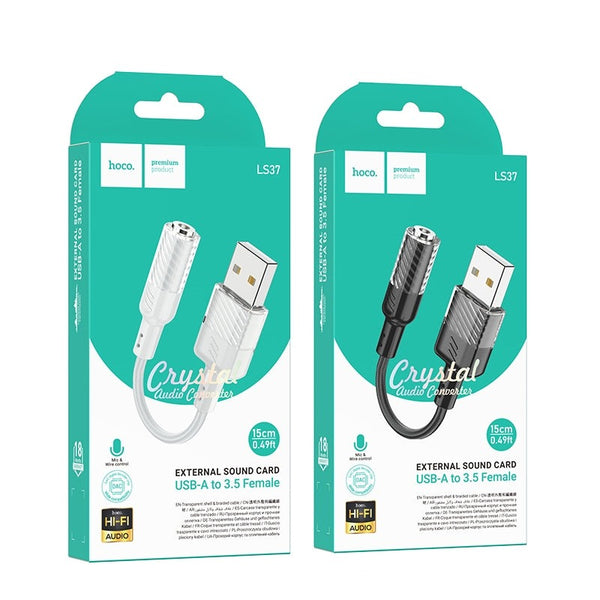 Hoco LS37 USB to Aux 3.5mm External Sound Card
