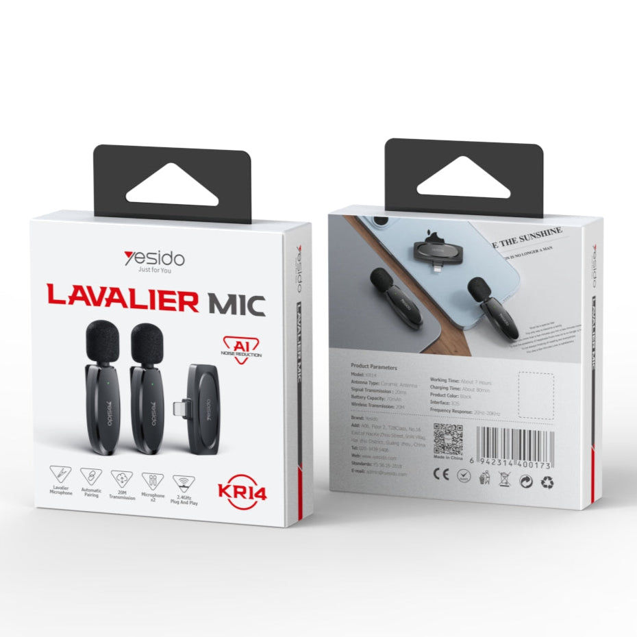 Yesido KR14 IP 2 Wireless MEMS Microphone