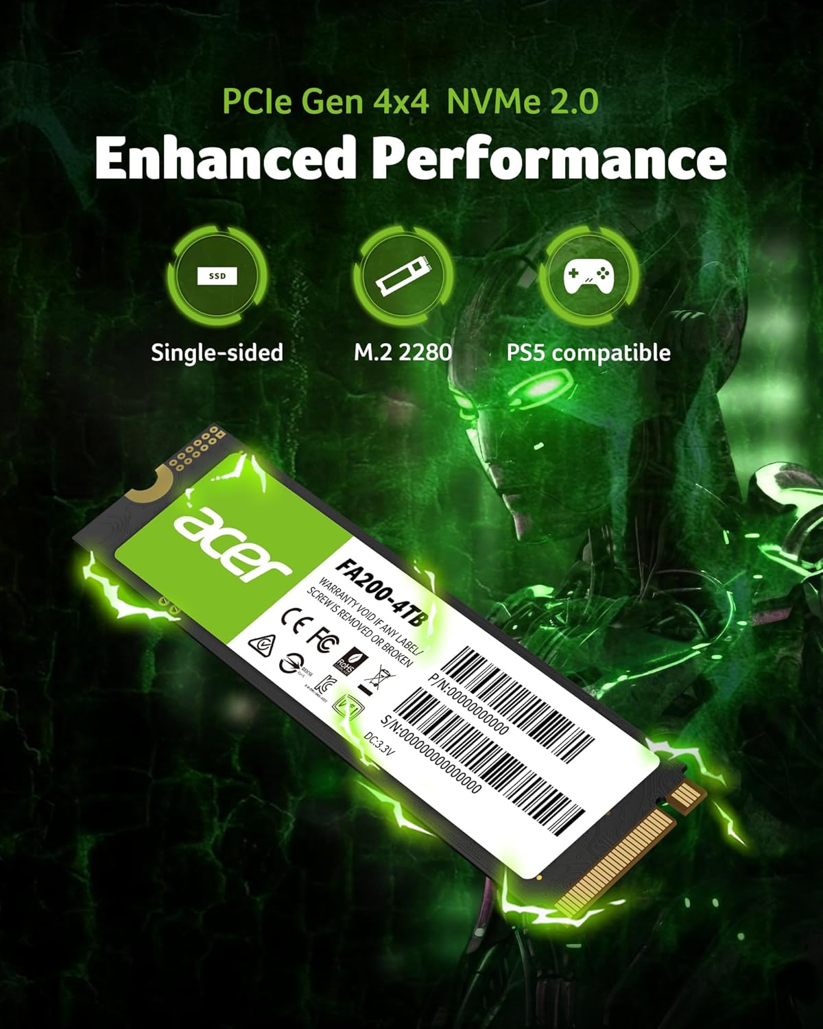 ACER FA200 M.2 NVME GEN4 SSD