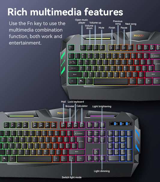 Yesido KB21 Professional Gaming Keyboard