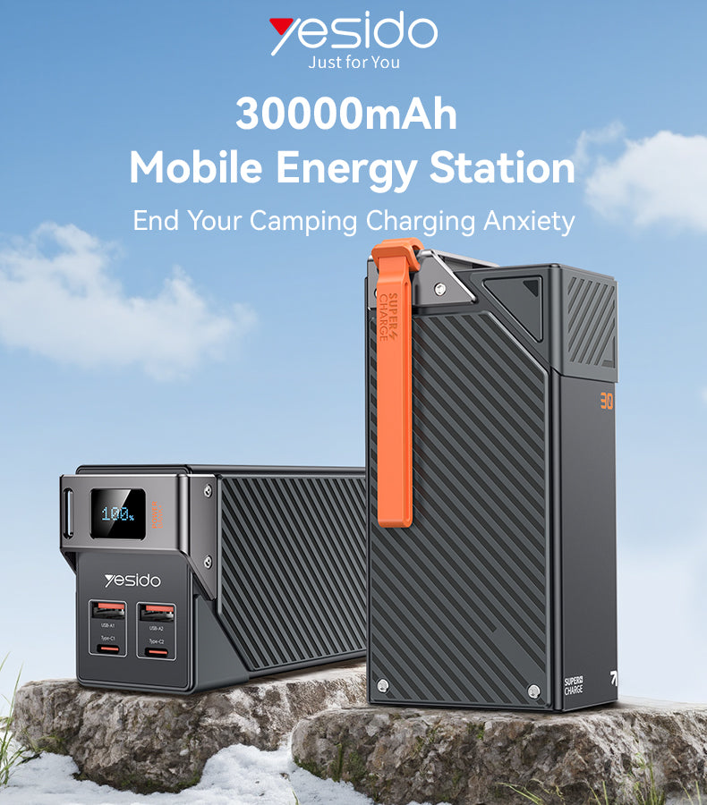 YP63 30000mAh LED Display Six-port Power Bank