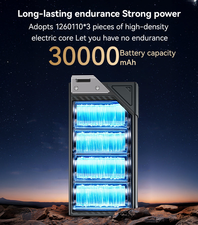 YP63 30000mAh LED Display Six-port Power Bank