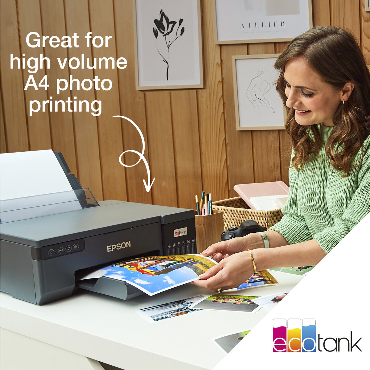 Epson EcoTank L8050 Colour Photo, CD/DVD & ID Printer