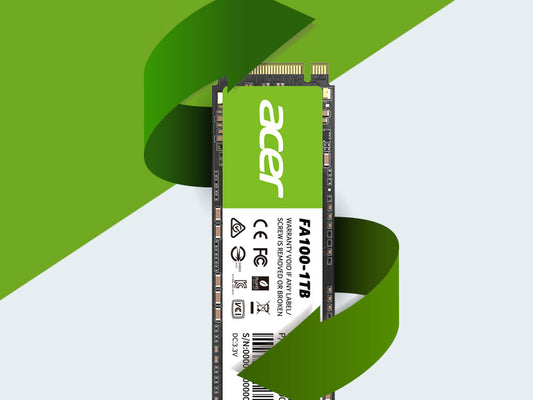 The Acer FA100 PCIe Gen3 x4 M.2 NVMe SSD