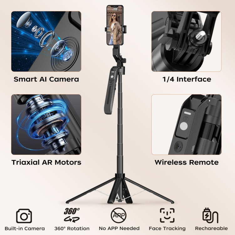 Funsnap A6 AI Auto Tracking Gimbal & tripod