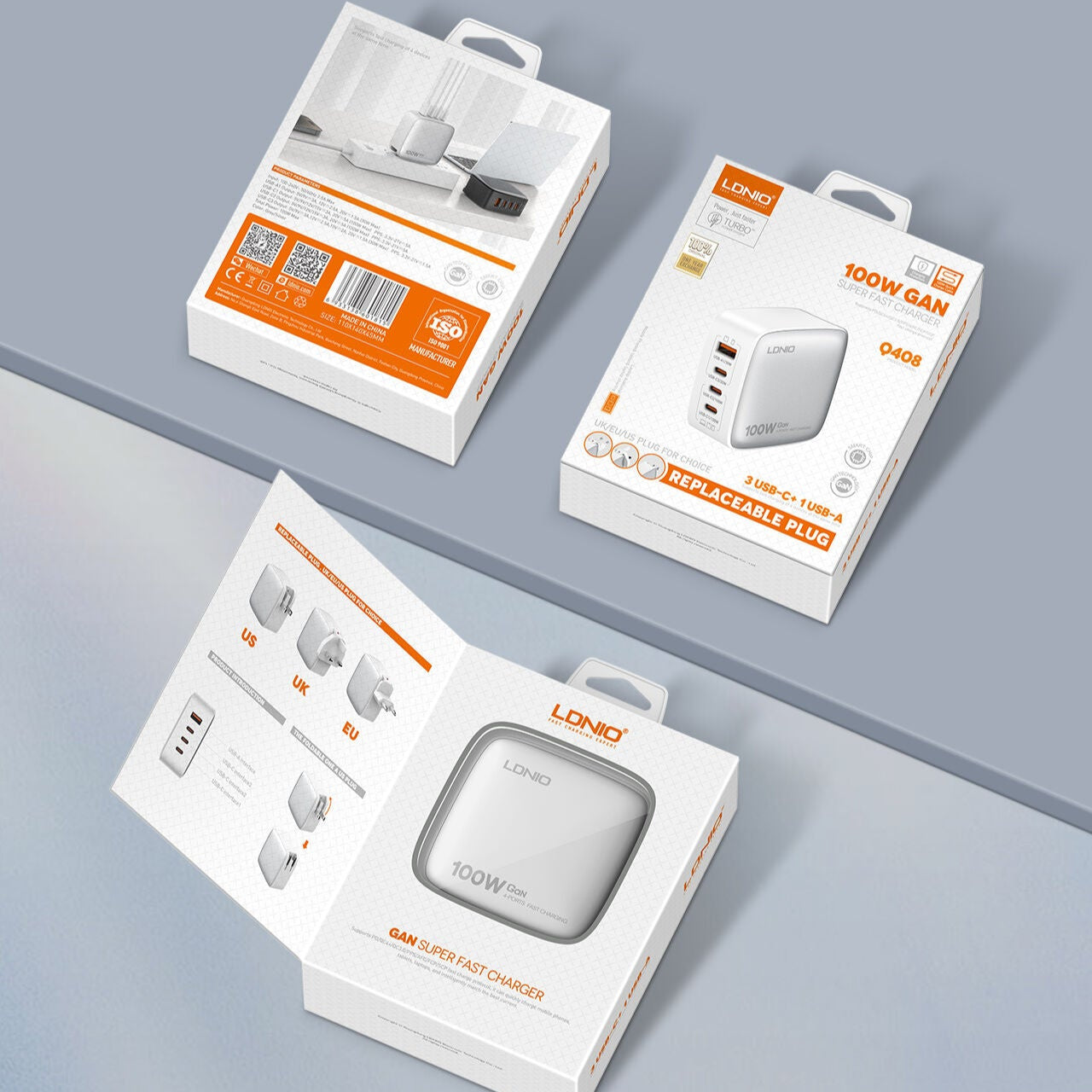 LDNIO Q408 100W Super Fast GaN Charger