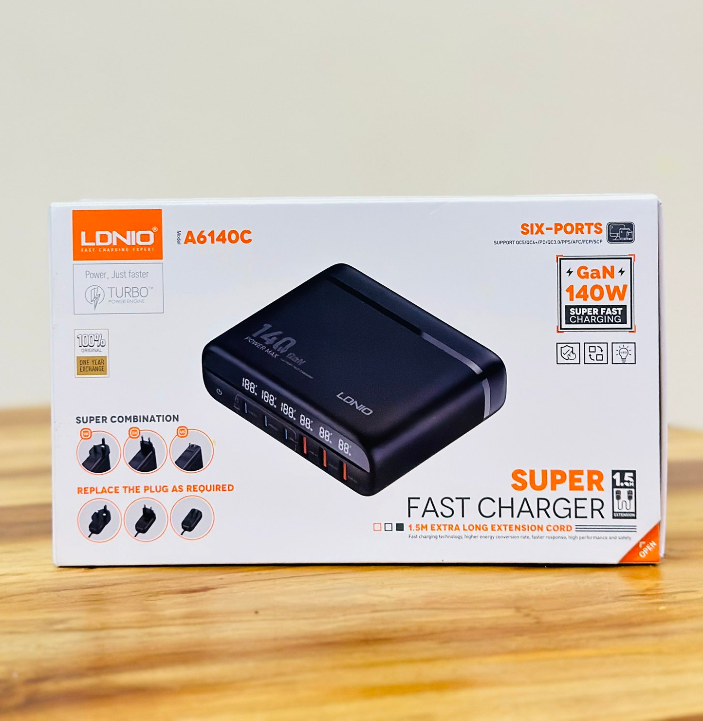 LDNIO A6140C - 140W GaN Super Fast Desktop Charger