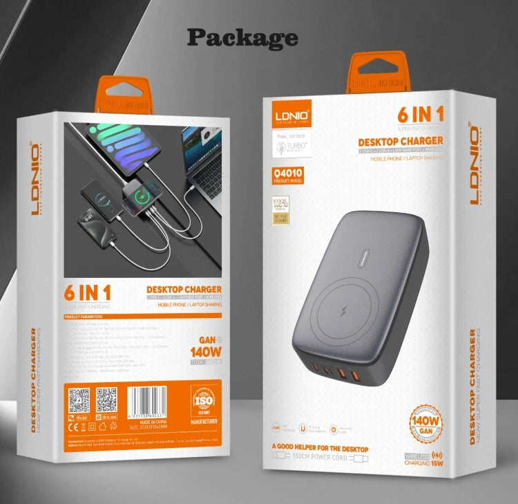 LDNIO Q4010 140W Multiport Desktop Charging Station