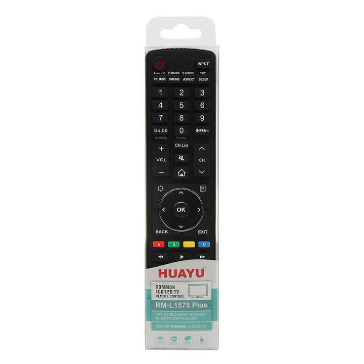 HUAYU RM-L1575 Remote Control For Hisense LCD/LED TV