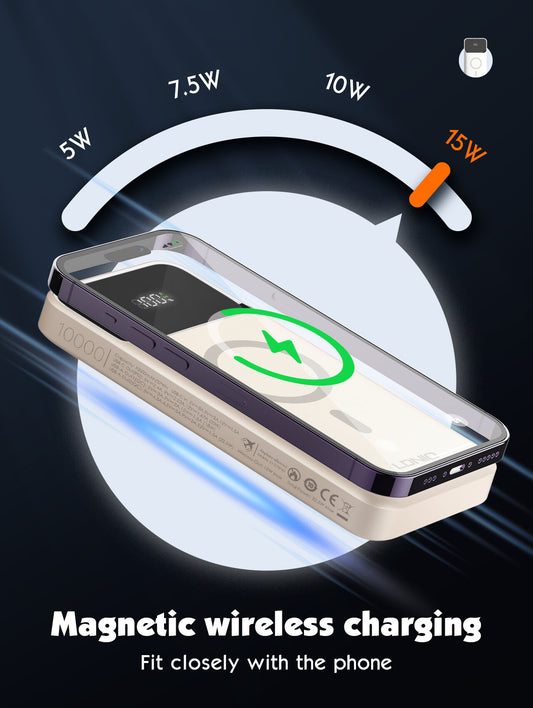 LDNIO PQ12 | 15W Magnetic Wireless Power Bank 10000mAh