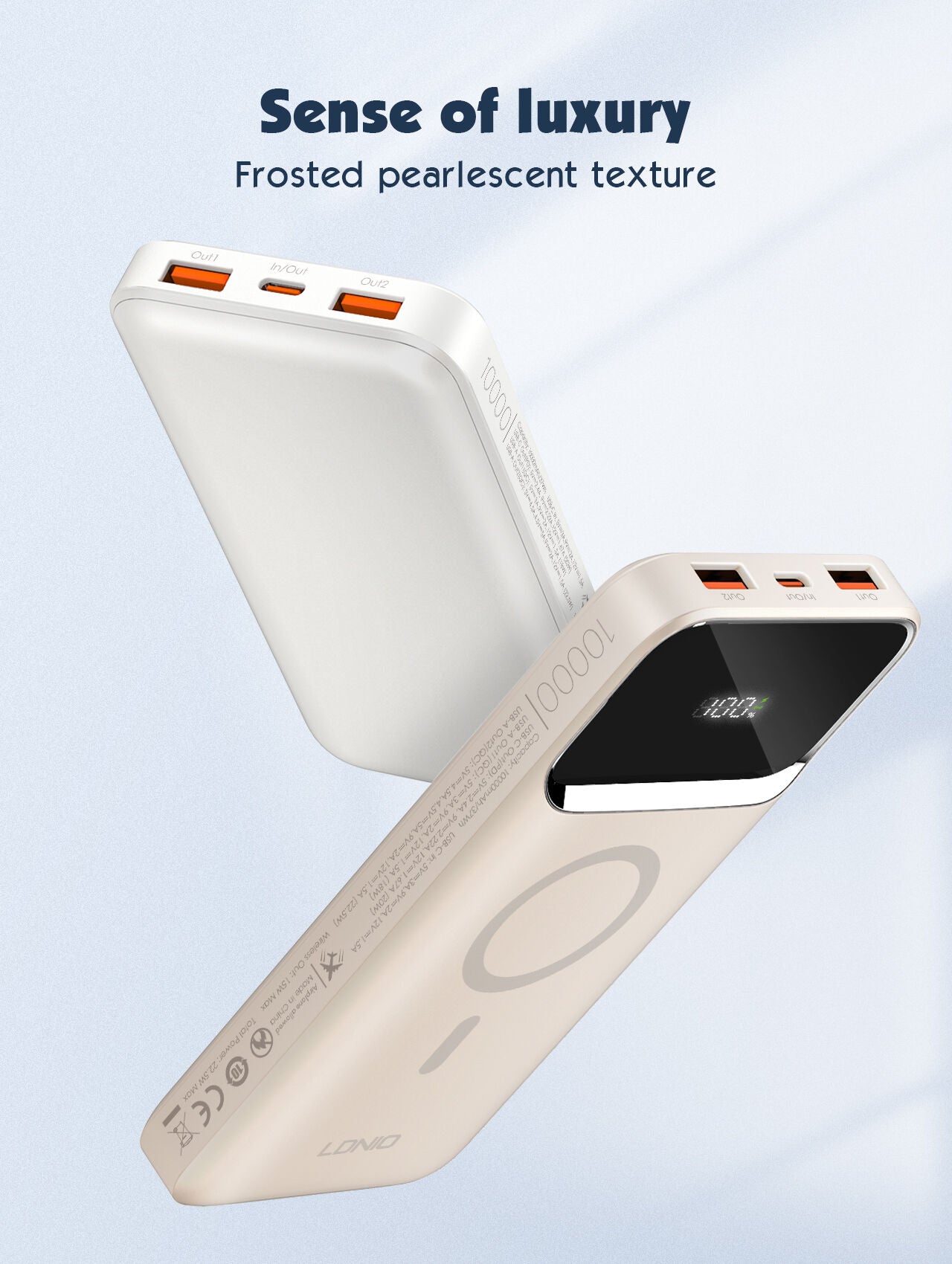 LDNIO PQ12 | 15W Magnetic Wireless Power Bank 10000mAh
