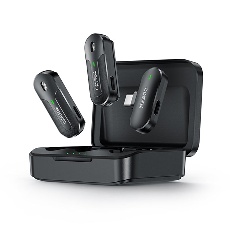 YESIDO KR17 Wireless 2 in 1 Lavalier Microphone