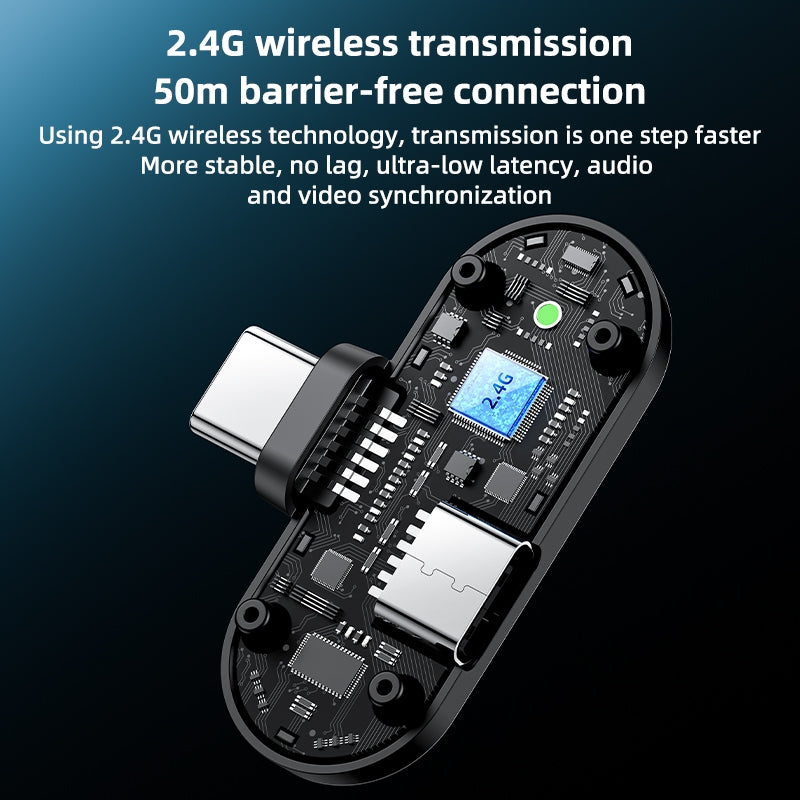 YESIDO KR17 Wireless 2 in 1 Lavalier Microphone