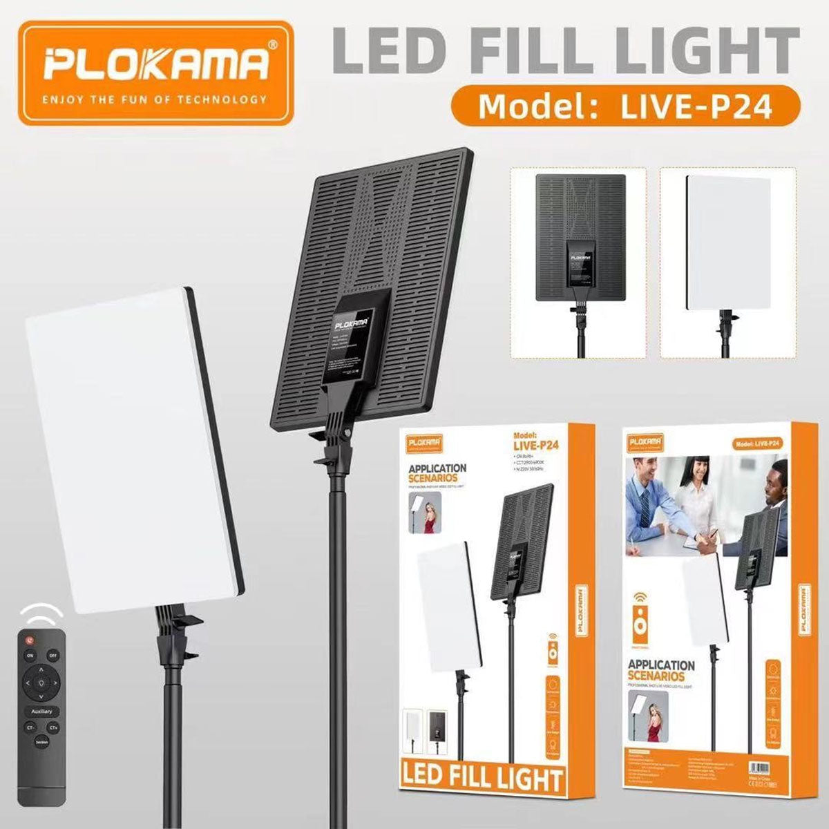 24 Inch PLOKAMA P24 Professional Photography/Videography & 2.1m Tripod