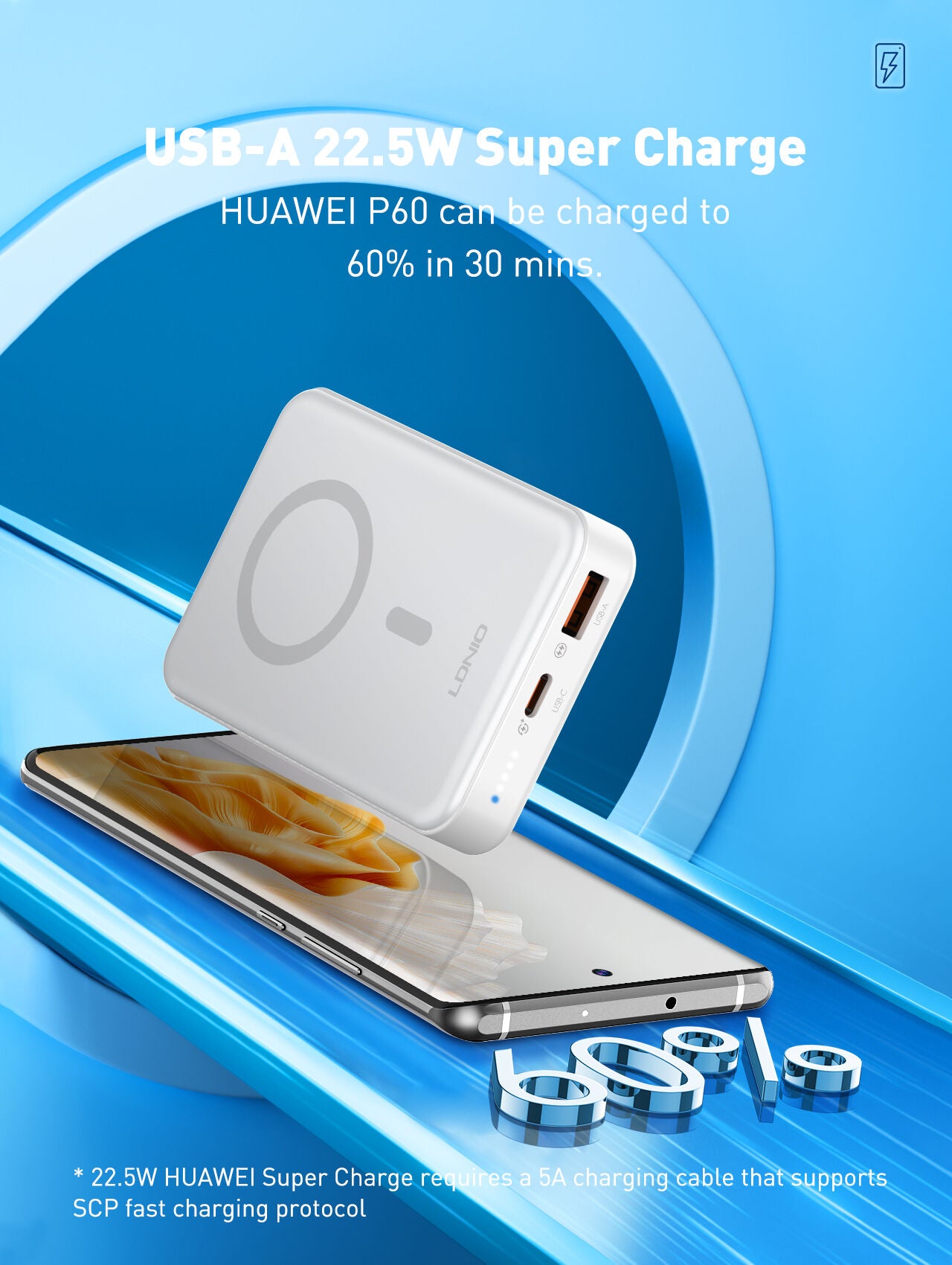 LDNIO PQ16 | Magnetic Wireless Power Bank 10000mAh