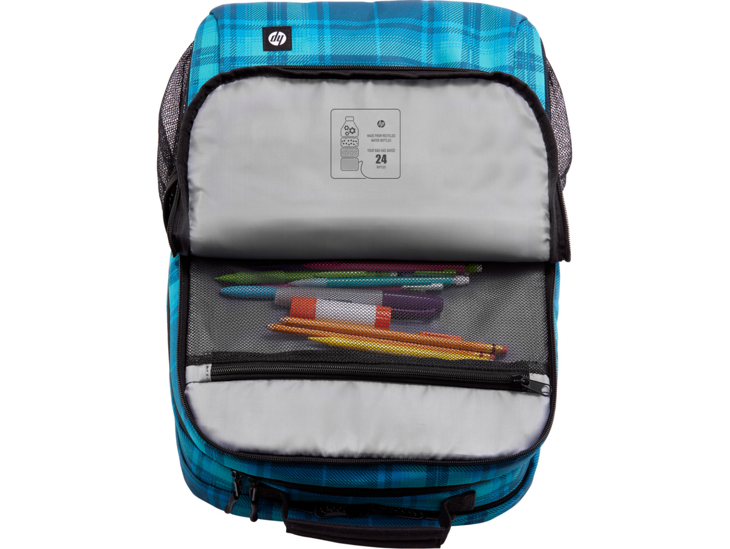HP Campus XL Tartan Plaid Backpack