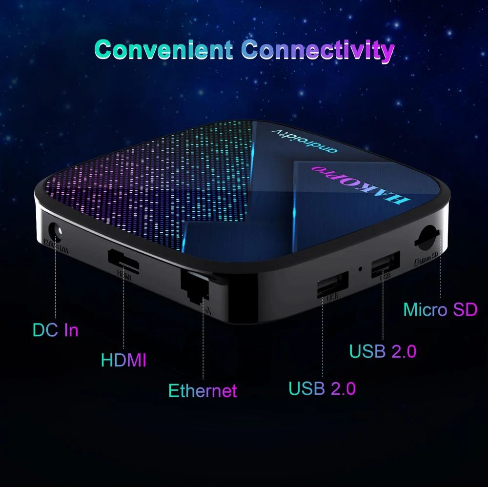 Google & Netflix certified TV Box Hako Pro Android 11 4K UHD with DSTV Now