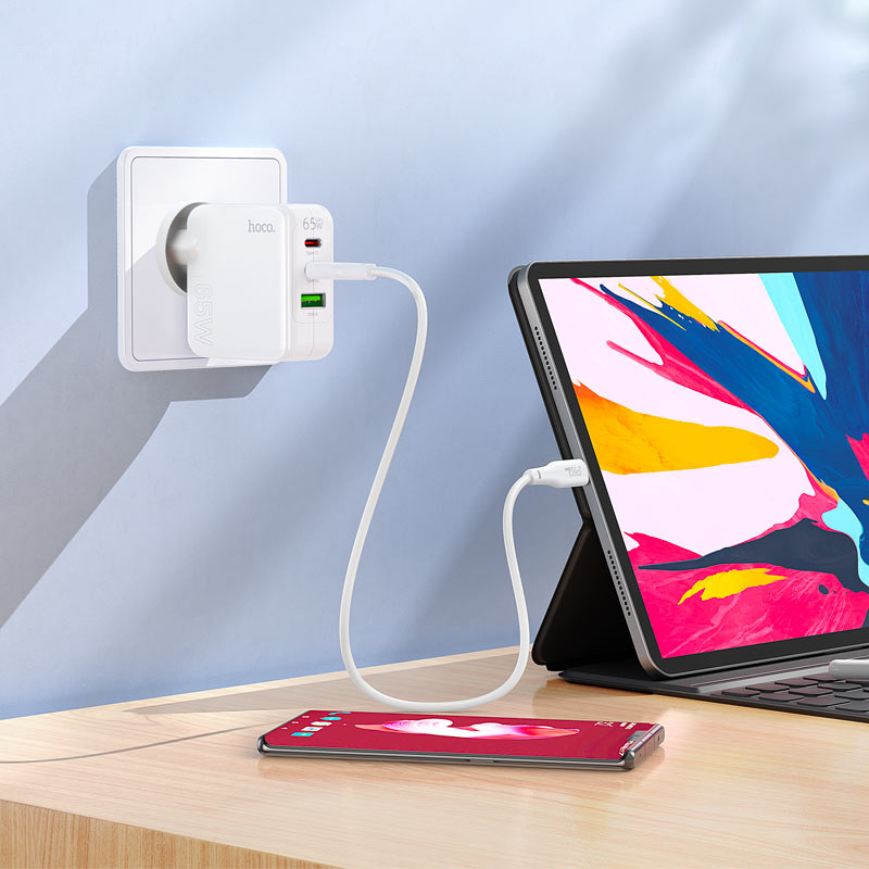 Hoco C115A Wall charger PD65W + QC3.0