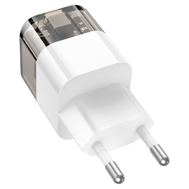 HOCO-C131A-Fast Charger 30Watt With Dual Port USB+ Type C
