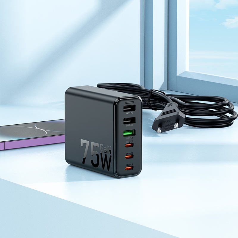 Hoco C133A GaN Charging station 75W PD45W + QC3.0