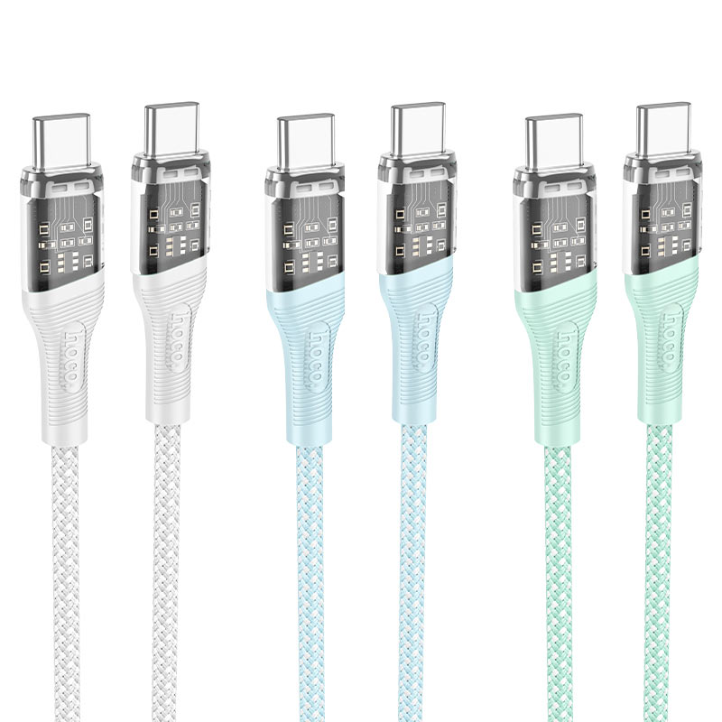 Hoco U111 Cable Type-C to Type-C 60W - 1.2m (pack of 2)