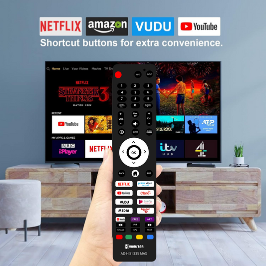 i-MARSTAR AD-HIS1335 Hisense Smart TV Remote Control