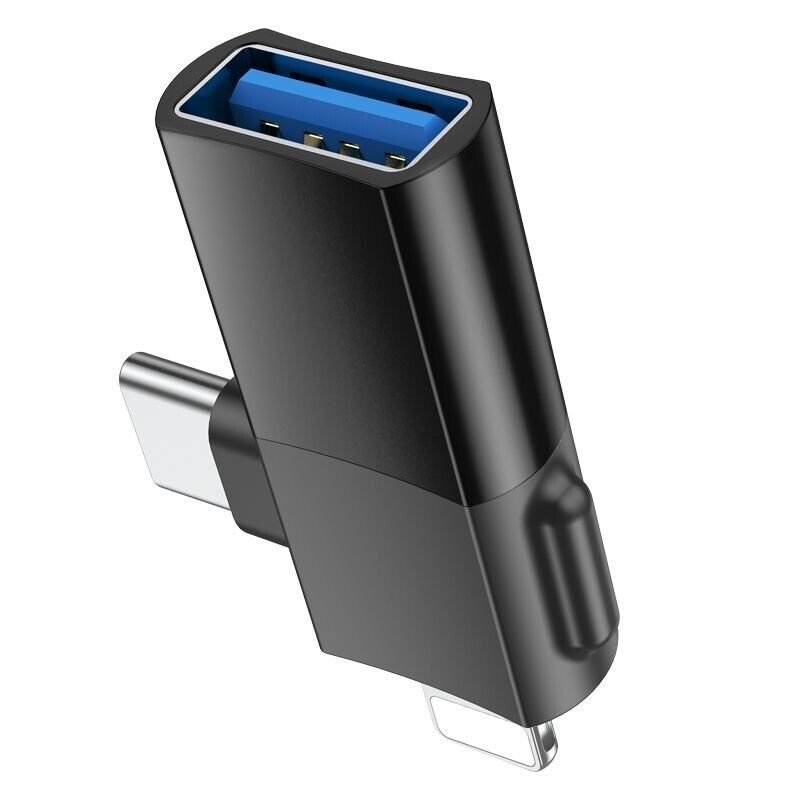 HOCO UA17 iP & USB-C Male to USB Female OTG Adapter (pack of 3)