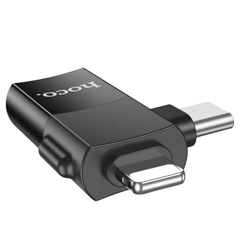 HOCO UA17 iP & USB-C Male to USB Female OTG Adapter (pack of 3)