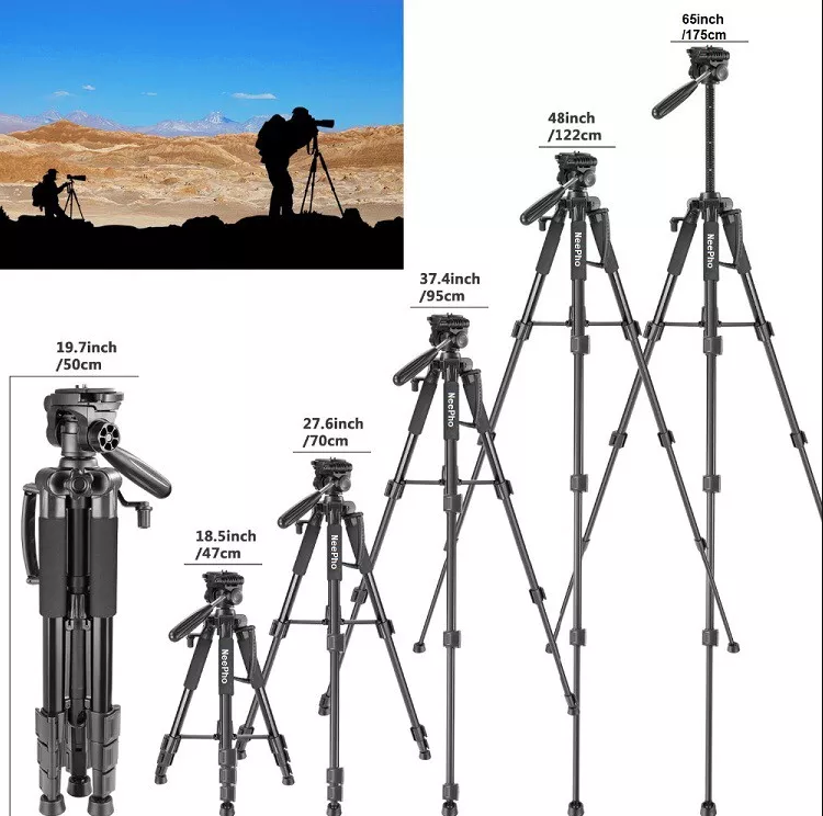 NeePho NP-8850 Professional DSLR / Mobile / Digital Camera Tripod Black