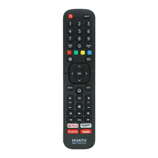 HUAYU RM-L1335 Remote For Hisense 4K, LED, HD, UHD & Smart TVs