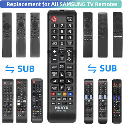 HUAYU HUAYU RM-L1088  Remote Control for All Samsung LED, HDTV, 4K, 3D & Smart TV
