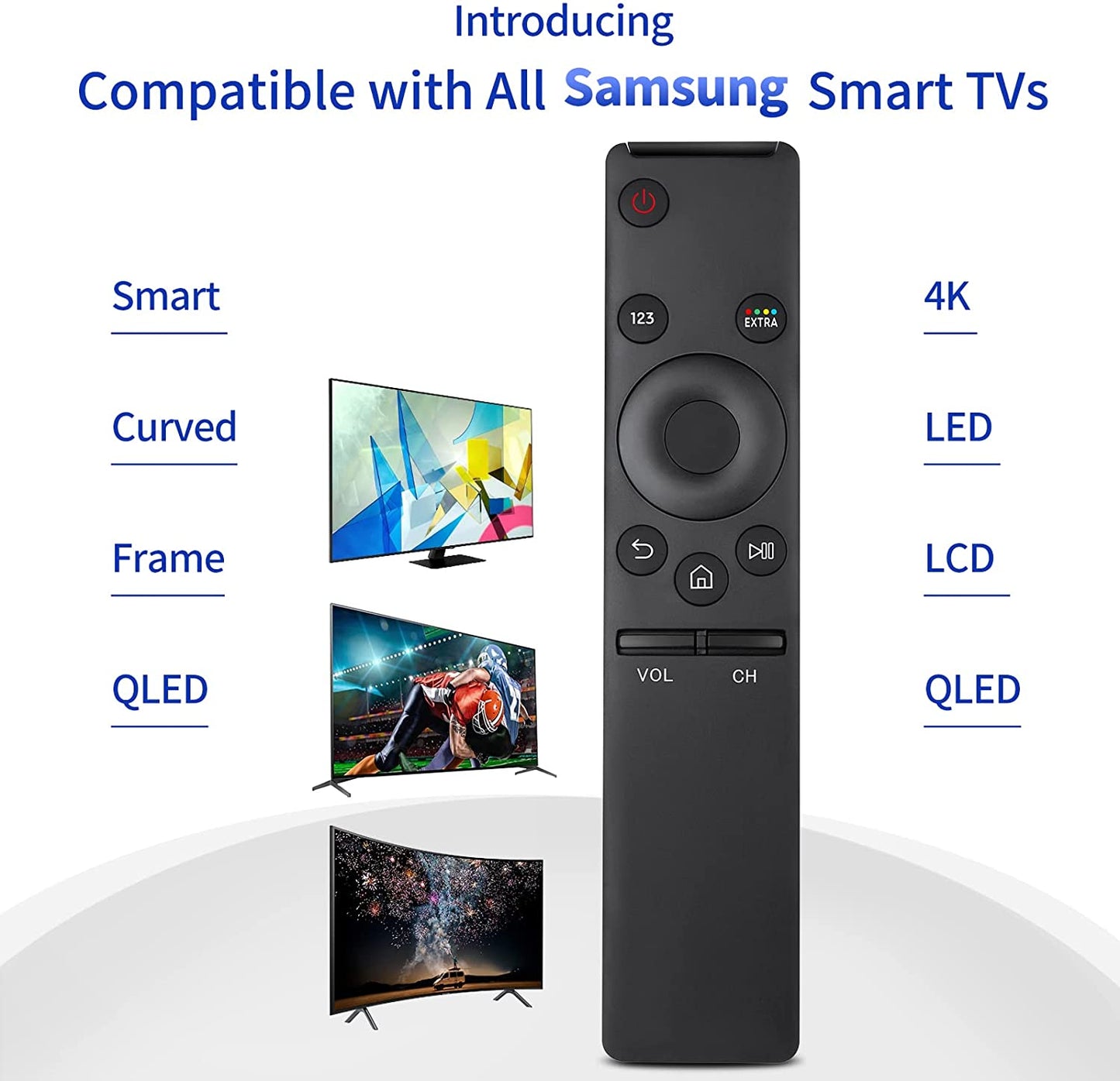HUAYU RM-L1350 Remote Control for All Samsung LEDLCD HDTV TV