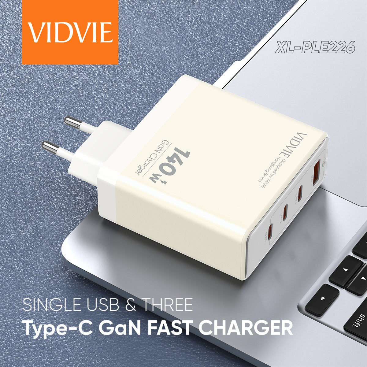 VIDVIE PLE226 140W Super Fast GaN Charger