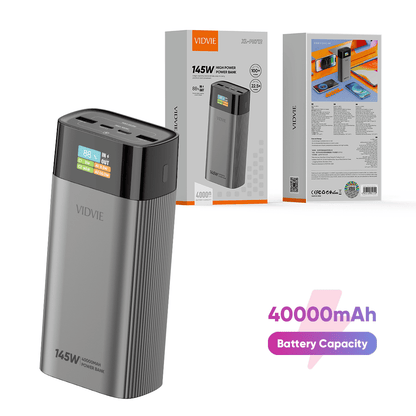 VIDVIE 145W Ultra-fast Large Capacity Power Bank - 40000mAh