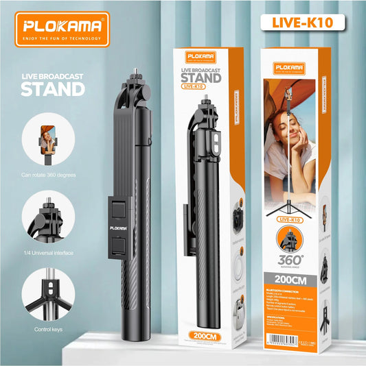 Plokama K10 Selfie Stick and Tripod