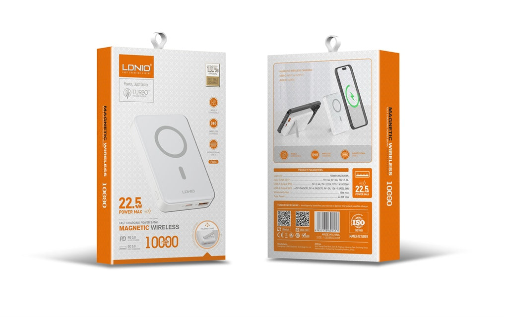 LDNIO PQ16 |  Magnetic Wireless Power Bank 10000mAh