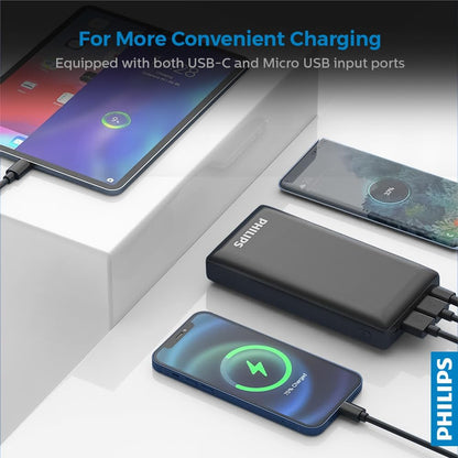 PHILIPS 20 000mAh 2 PORT POWERBANK
