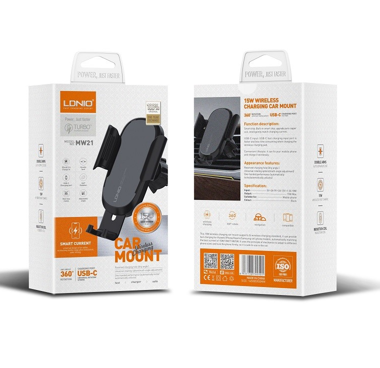 LDNIO MW21 Wireless Charging Car Mount