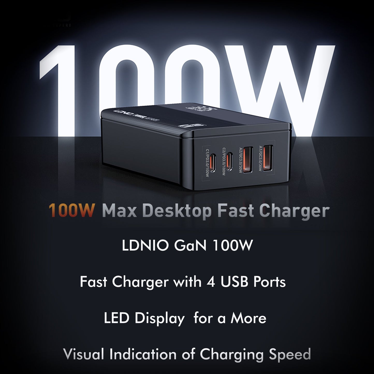 LDNIO A4809C - 100W GaN Super Fast Charger