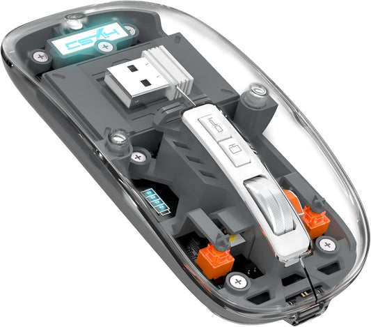 VIDVIE KB07 Rechargable Transparent Wireless Mouse