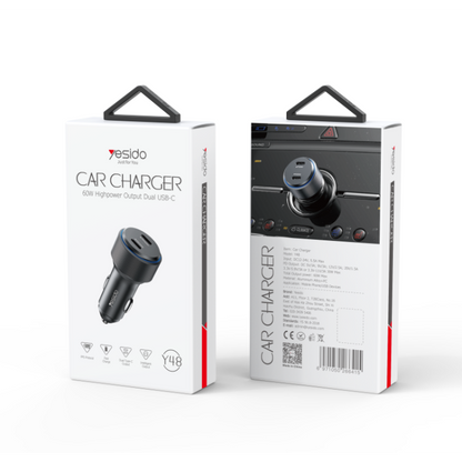 YESIDO Y48 30W Fast Car Charger
